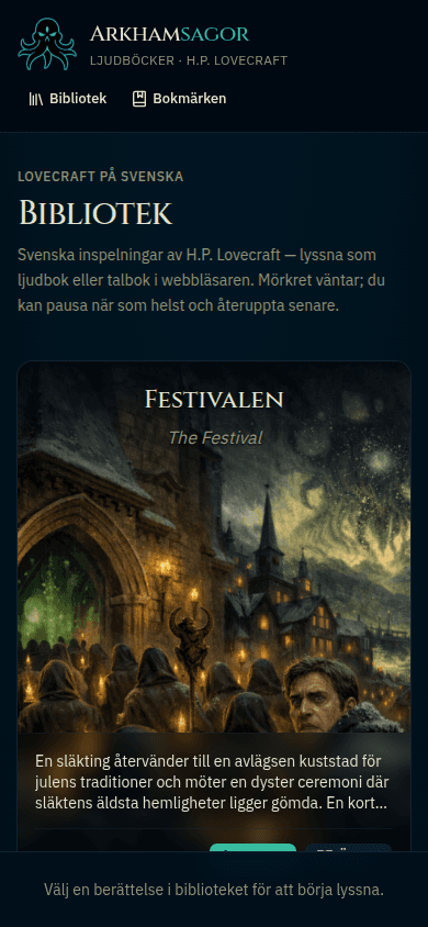 Arkhamsagor på mobil