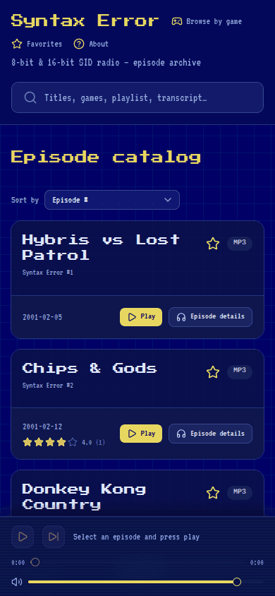 Syntax Error på mobil